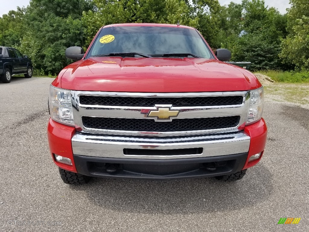 2011 Silverado 1500 LT Crew Cab 4x4 - Victory Red / Light Titanium/Ebony photo #3