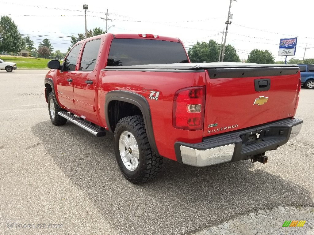 2011 Silverado 1500 LT Crew Cab 4x4 - Victory Red / Light Titanium/Ebony photo #5