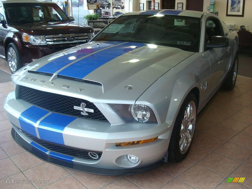 2008 Mustang Shelby GT500KR Coupe - Brilliant Silver Metallic / Black photo #1