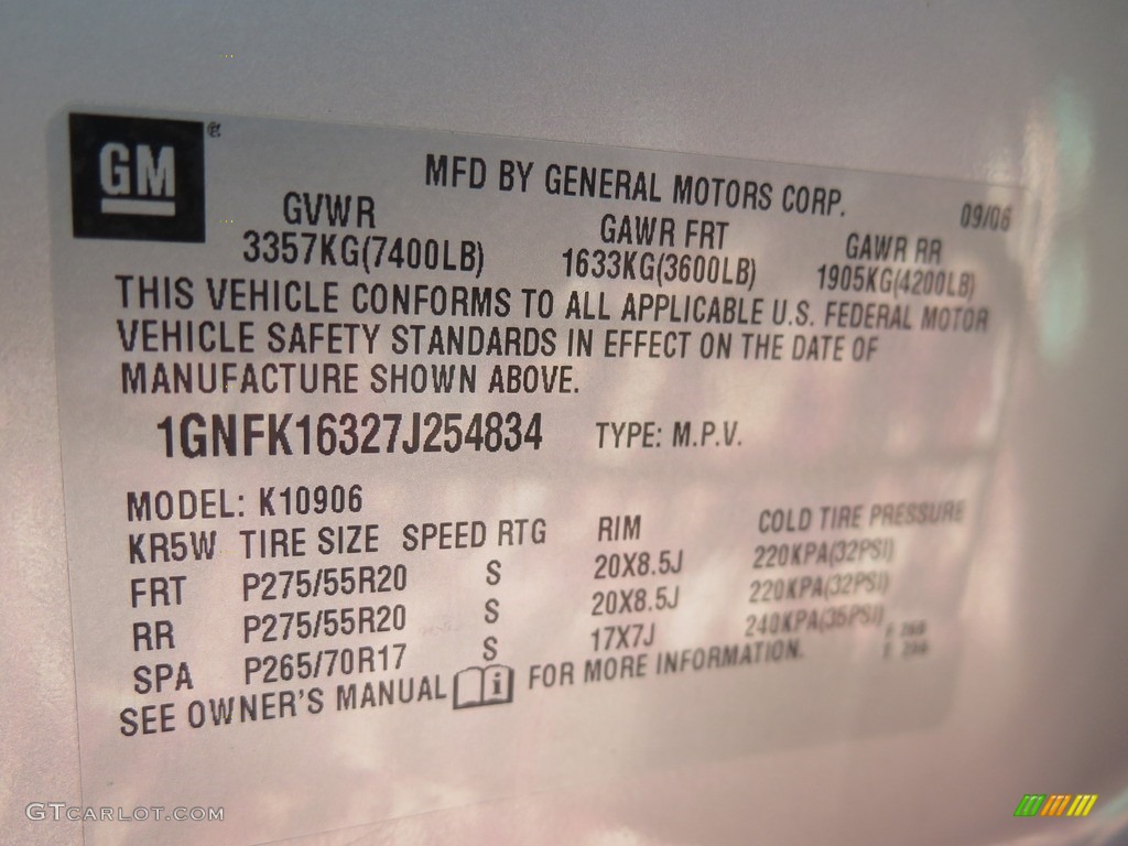 2007 Suburban 1500 LTZ 4x4 - Silver Birch Metallic / Light Titanium/Dark Titanium photo #39