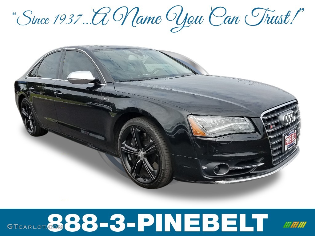 2014 S8 quattro S - Brilliant Black / Black photo #1