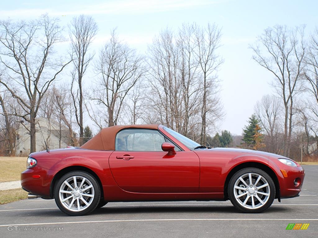 2006 MX-5 Miata Grand Touring Roadster - Copper Red Mica / Tan photo #27