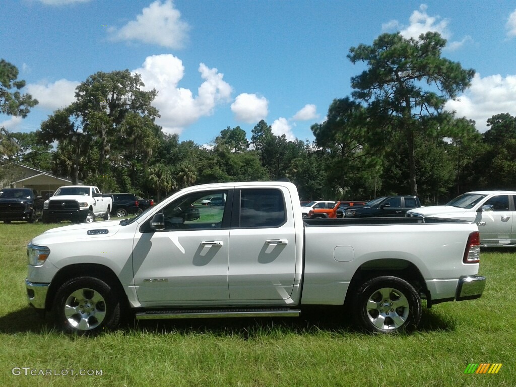 2019 1500 Big Horn Quad Cab 4x4 - Bright White / Black photo #3