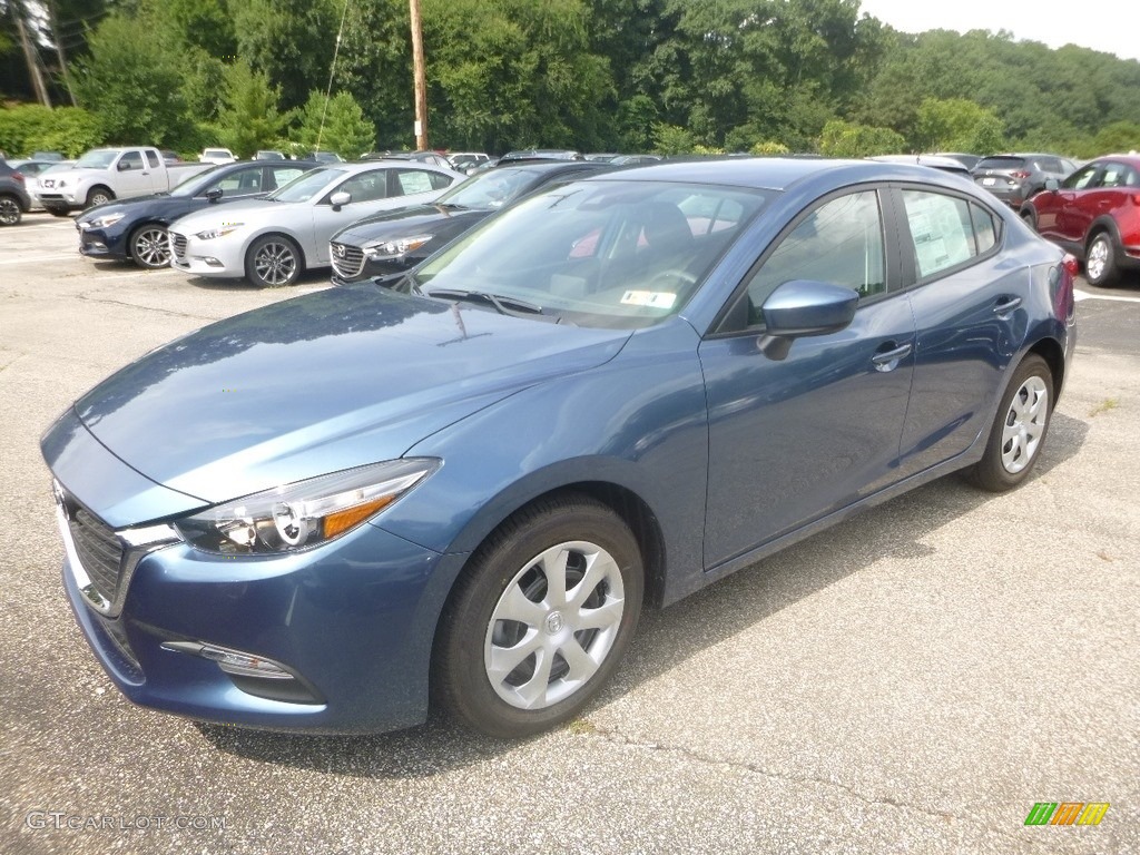 2018 MAZDA3 Sport 4 Door - Eternal Blue Mica / Black photo #6