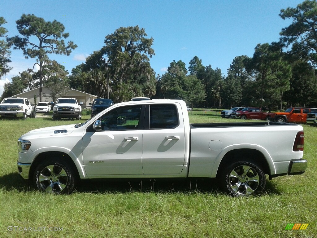 Ivory Tri–Coat 2019 Ram 1500 Laramie Quad Cab Exterior Photo #128940045