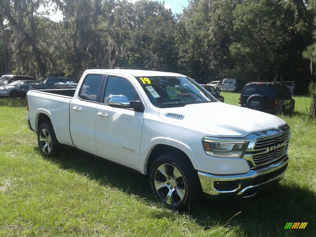 Ivory Tri–Coat 2019 Ram 1500 Laramie Quad Cab Exterior Photo #128940192
