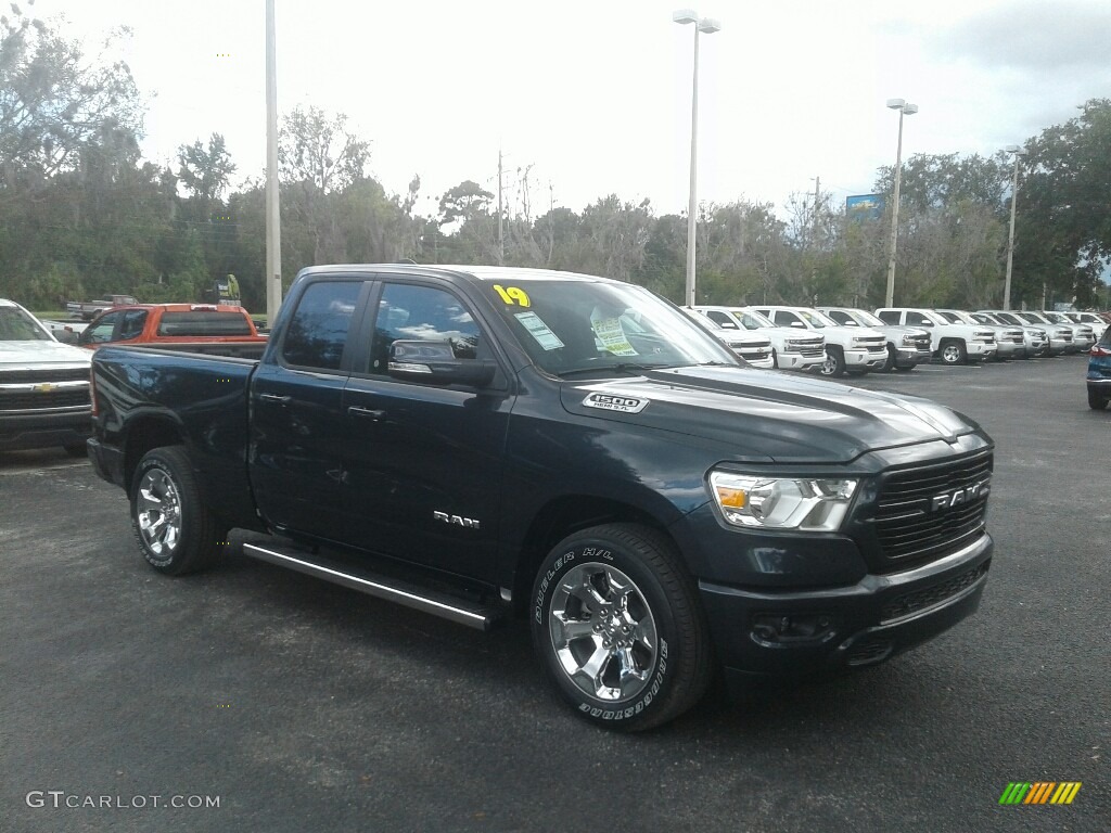 2019 1500 Big Horn Quad Cab - Maximum Steel Metallic / Black photo #7
