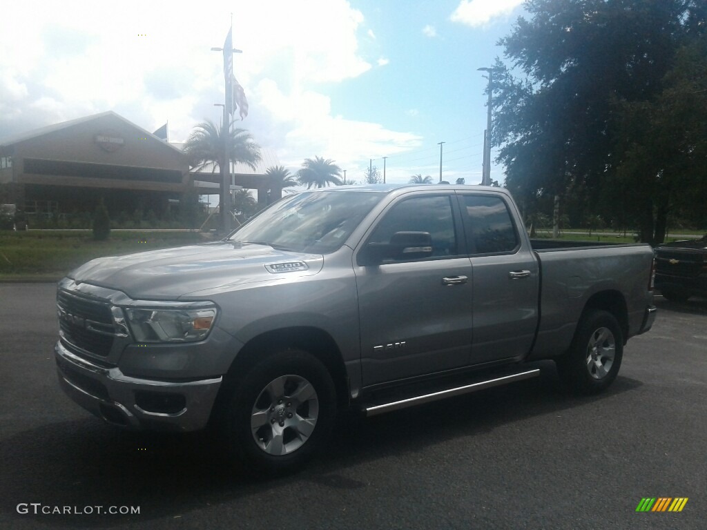 2019 1500 Big Horn Quad Cab 4x4 - Billett Silver Metallic / Black photo #1