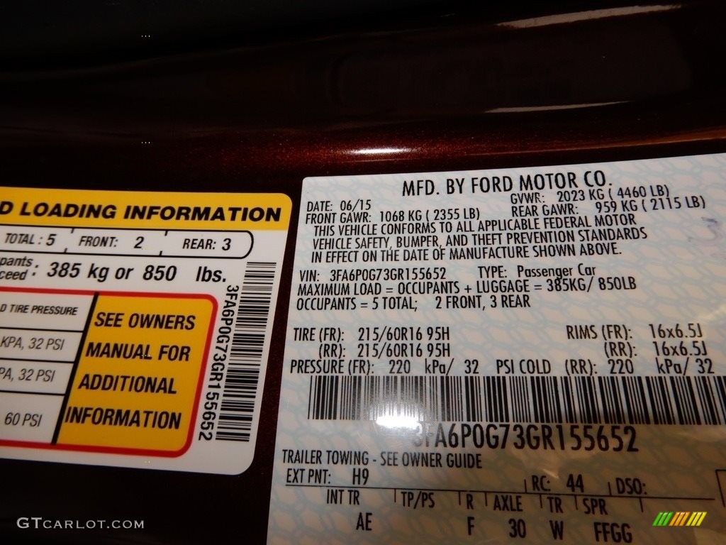 2016 Fusion S - Bronze Fire Metallic / Medium Earth Gray photo #11
