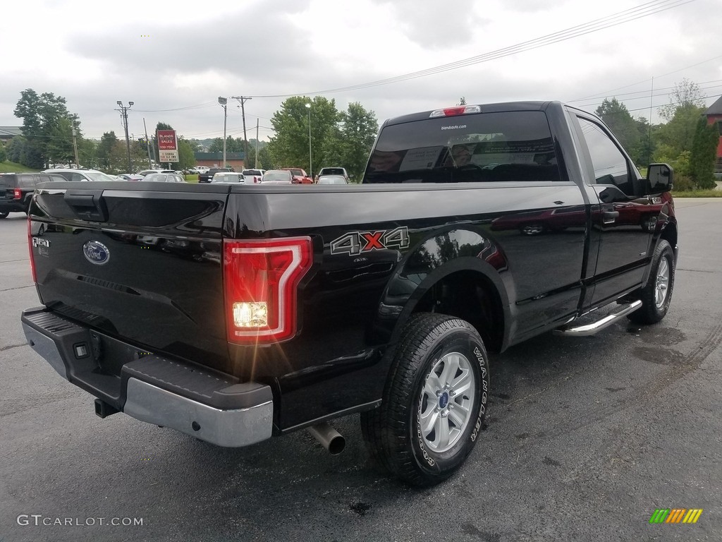 2016 F150 XLT Regular Cab 4x4 - Shadow Black / Medium Earth Gray photo #29