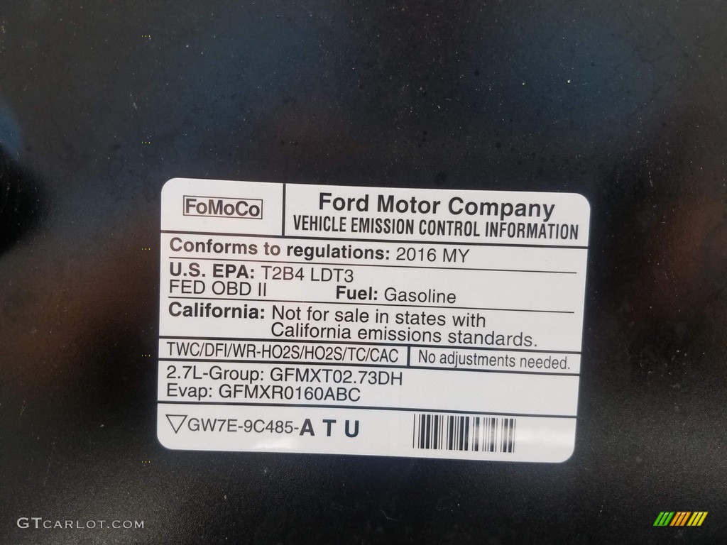 2016 F150 XLT Regular Cab 4x4 - Shadow Black / Medium Earth Gray photo #37