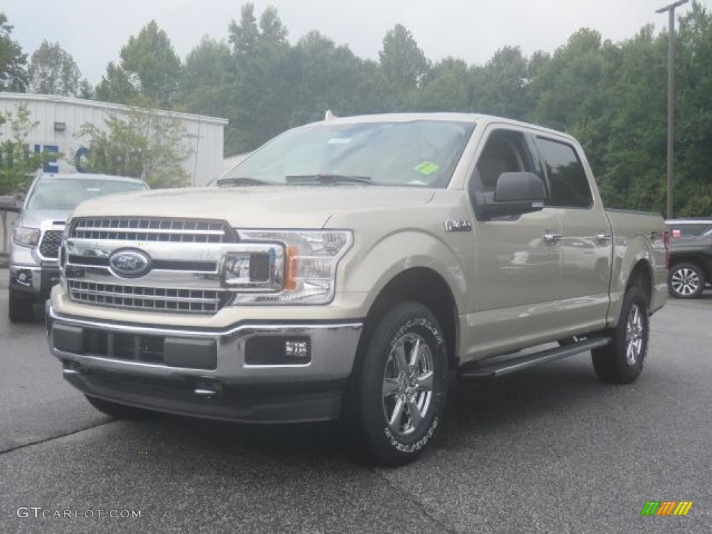 2018 F150 XLT SuperCrew 4x4 - White Gold / Light Camel photo #3