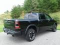 2019 Diamond Black Crystal Pearl Ram 1500 Rebel Crew Cab 4x4  photo #6