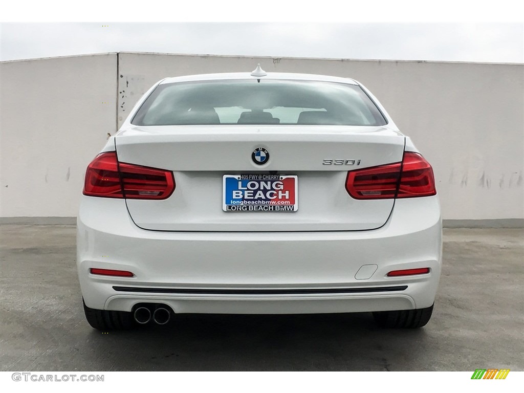 2018 3 Series 330i Sedan - Alpine White / Black photo #3
