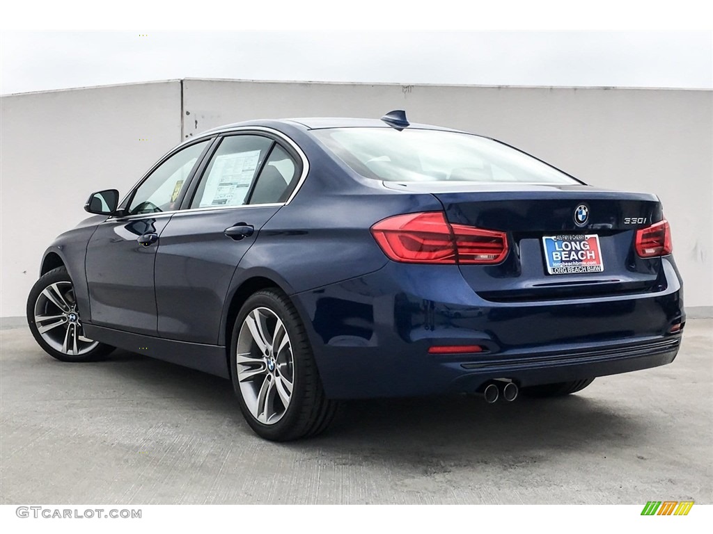 2018 3 Series 330i Sedan - Mediterranean Blue Metallic / Black photo #2