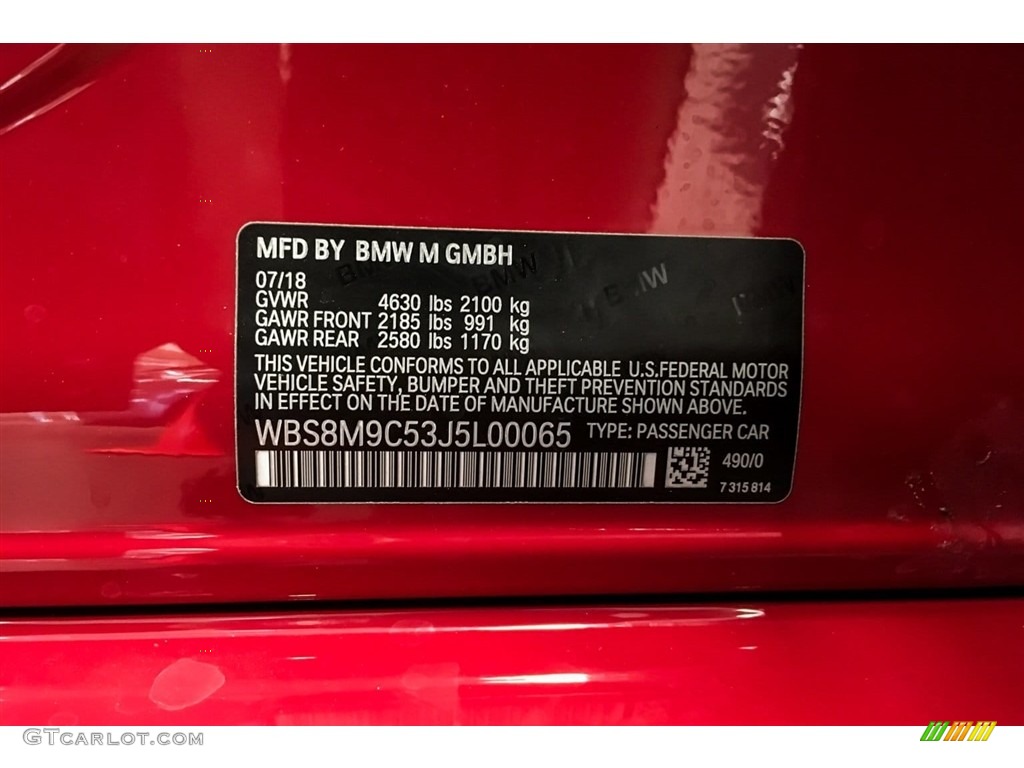 2018 M3 Sedan - Imola Red / Black photo #11