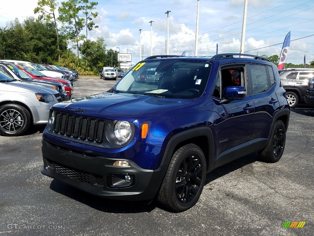 2017 Renegade Latitude - Jetset Blue / Black photo #1