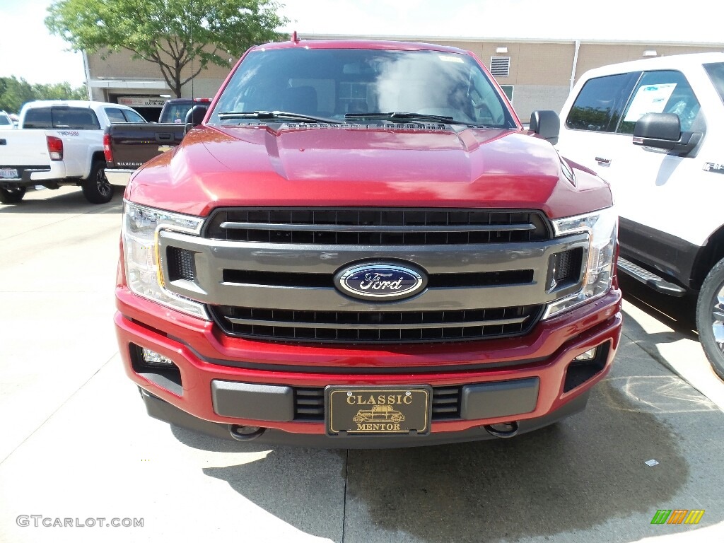 2018 F150 XLT SuperCab 4x4 - Ruby Red / Black photo #2