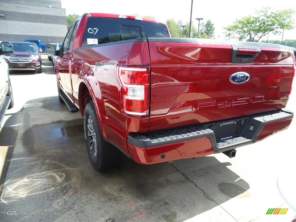 2018 F150 XLT SuperCab 4x4 - Ruby Red / Black photo #3