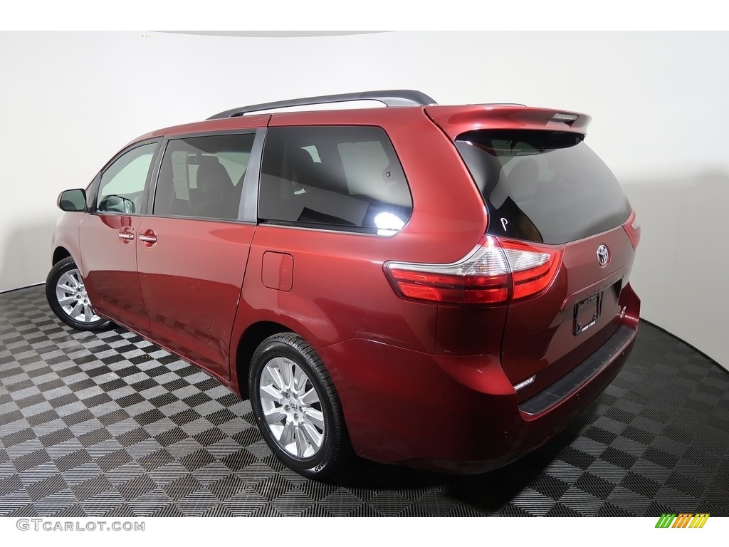 2015 Sienna XLE AWD - Salsa Red Pearl / Ash photo #12