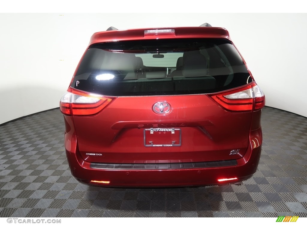 2015 Sienna XLE AWD - Salsa Red Pearl / Ash photo #13