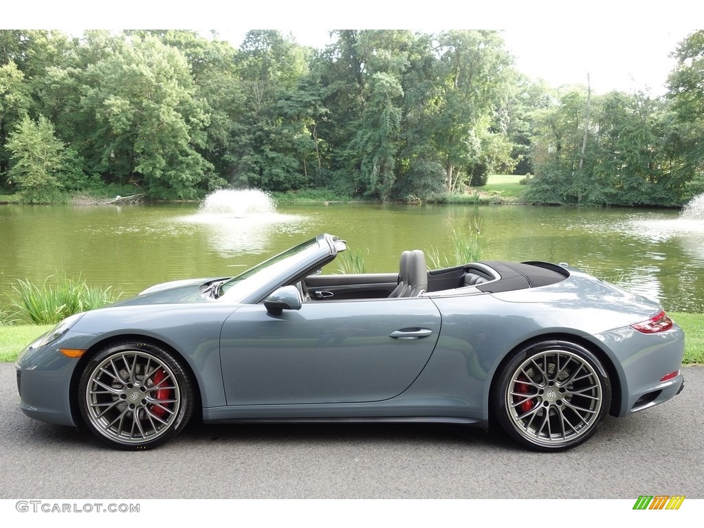Graphite Blue Metallic 2017 Porsche 911 Carrera 4S Cabriolet Exterior Photo #128958144