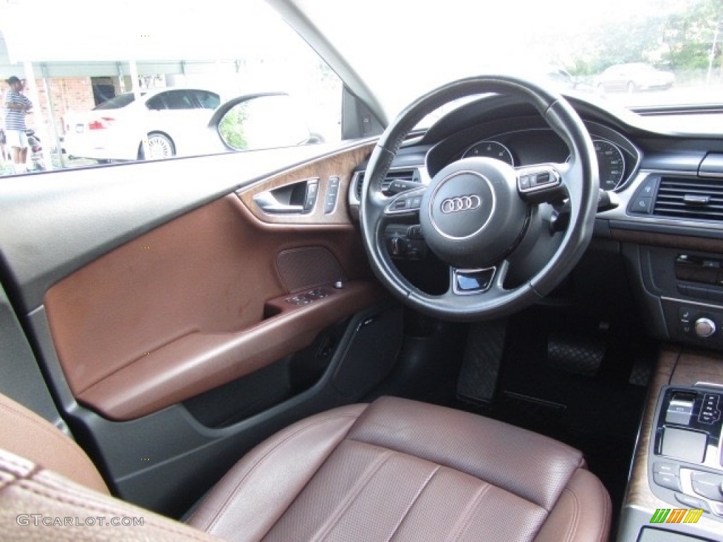 2012 A7 3.0T quattro Prestige - Dakota Grey Metallic / Nougat Brown photo #12