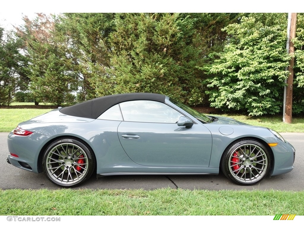 Graphite Blue Metallic 2017 Porsche 911 Carrera 4S Cabriolet Exterior Photo #128958282