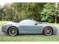 Graphite Blue Metallic 2017 Porsche 911 Carrera 4S Cabriolet Exterior