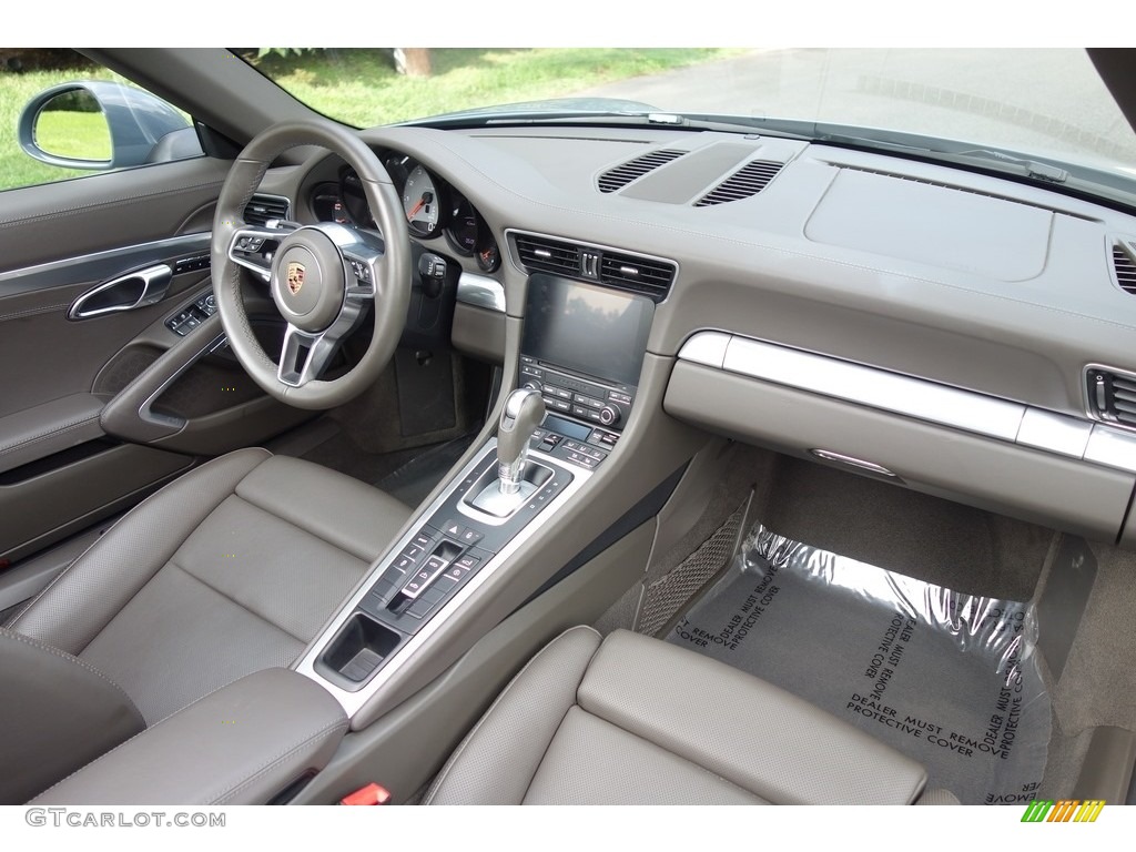 2017 Porsche 911 Carrera 4S Cabriolet Agate Grey Dashboard Photo #128958450