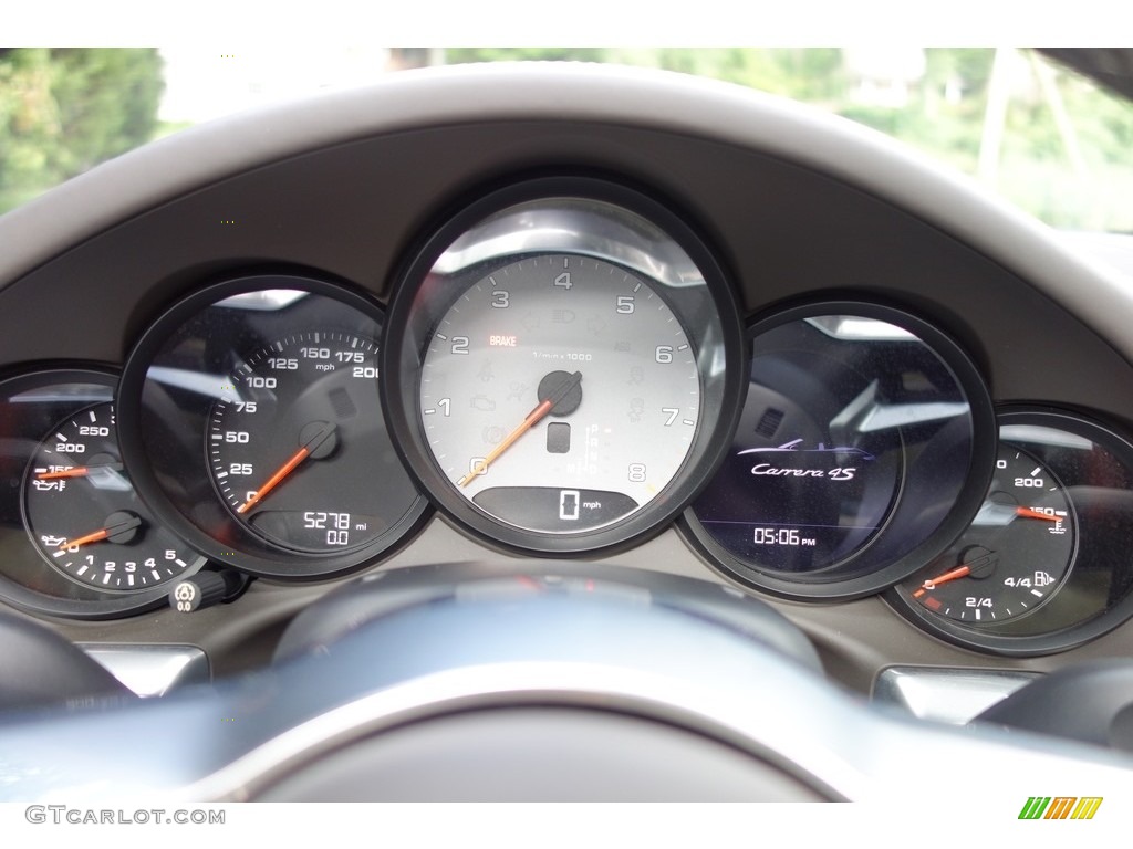 2017 Porsche 911 Carrera 4S Cabriolet Gauges Photo #128958567