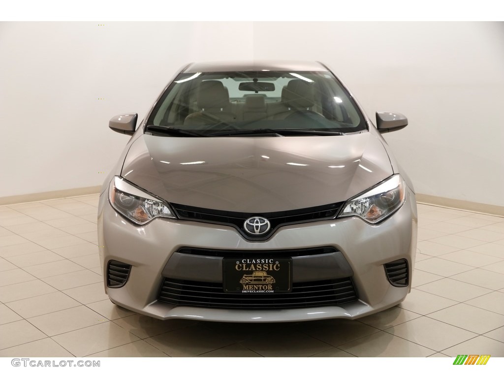 2016 Corolla LE - Brown Sugar Metallic / Ivory photo #2