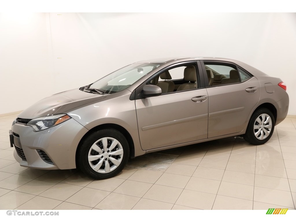 2016 Corolla LE - Brown Sugar Metallic / Ivory photo #3