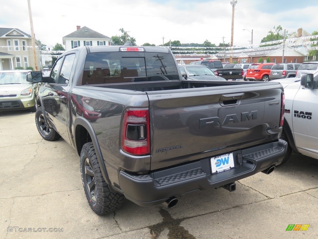 2019 1500 Rebel Crew Cab 4x4 - Granite Crystal Metallic / Black/Red photo #6