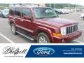 2008 Red Rock Crystal Pearl Jeep Commander Overland 4x4 #128926830