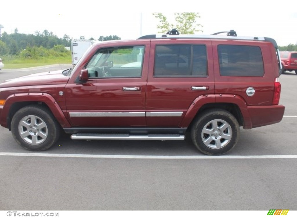 2008 Commander Overland 4x4 - Red Rock Crystal Pearl / Dark Khaki/Light Graystone photo #8