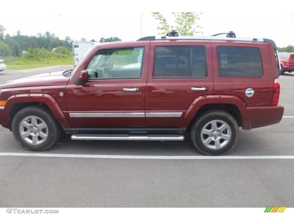 2008 Commander Overland 4x4 - Red Rock Crystal Pearl / Dark Khaki/Light Graystone photo #9