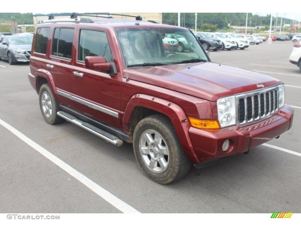 2008 Commander Overland 4x4 - Red Rock Crystal Pearl / Dark Khaki/Light Graystone photo #24