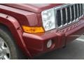 2008 Red Rock Crystal Pearl Jeep Commander Overland 4x4  photo #26