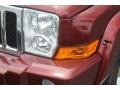 2008 Red Rock Crystal Pearl Jeep Commander Overland 4x4  photo #27