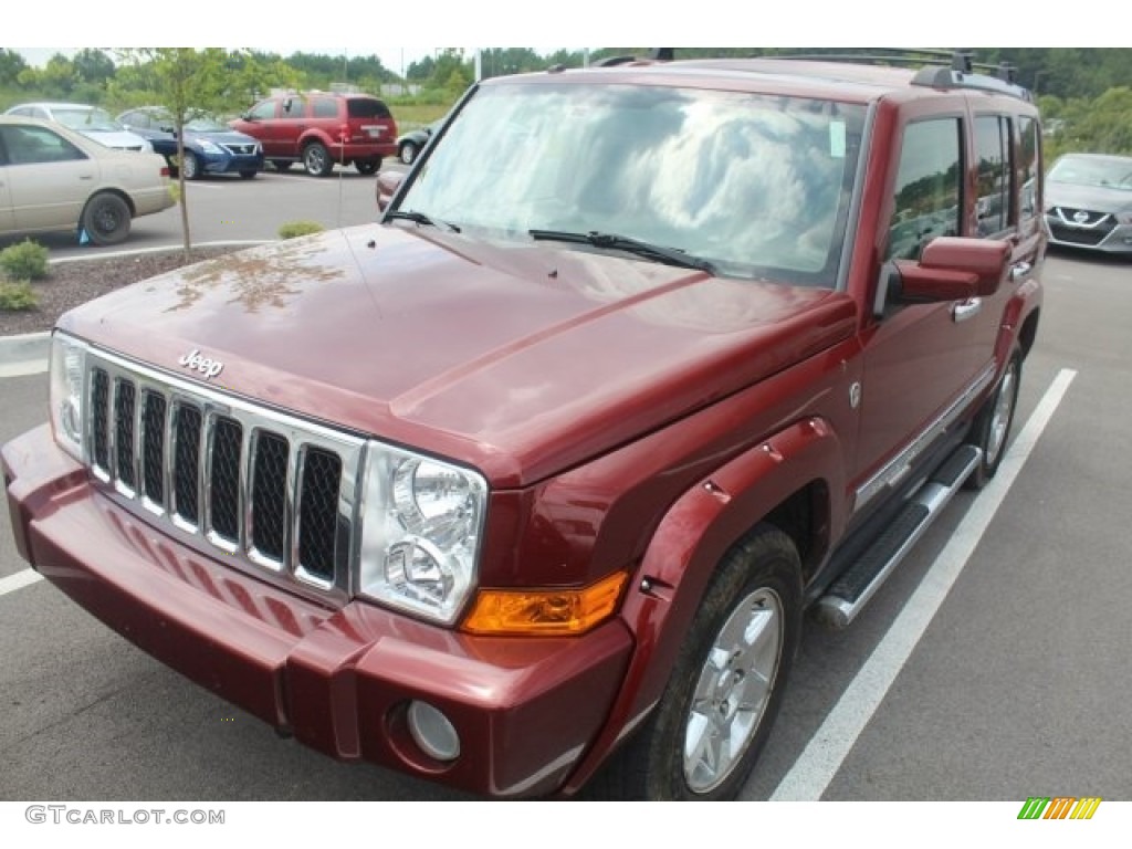 2008 Commander Overland 4x4 - Red Rock Crystal Pearl / Dark Khaki/Light Graystone photo #29
