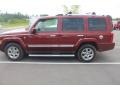 2008 Red Rock Crystal Pearl Jeep Commander Overland 4x4  photo #31