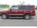 2008 Red Rock Crystal Pearl Jeep Commander Overland 4x4  photo #32