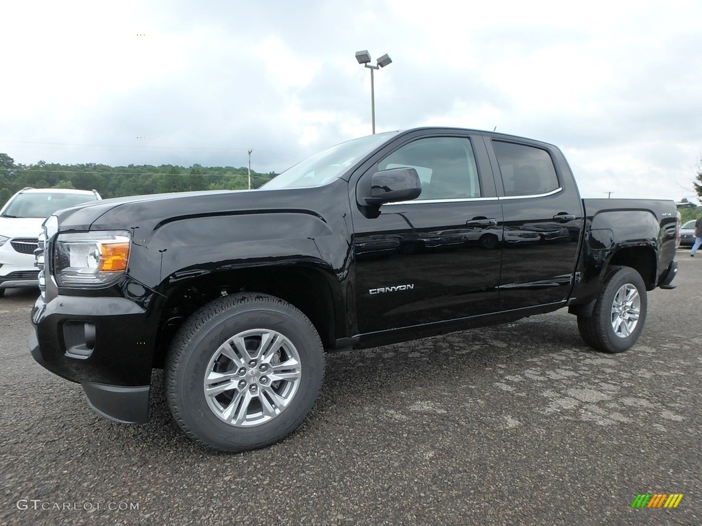 Onyx Black 2019 GMC Canyon SLE Crew Cab 4WD Exterior Photo #128960679