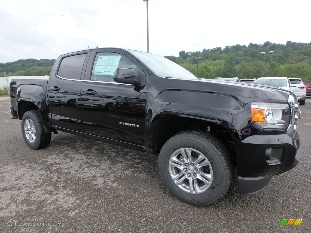 Onyx Black 2019 GMC Canyon SLE Crew Cab 4WD Exterior Photo #128960727