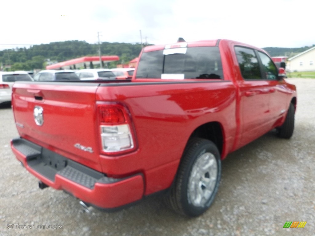 2019 1500 Big Horn Crew Cab 4x4 - Flame Red / Black/Diesel Gray photo #5