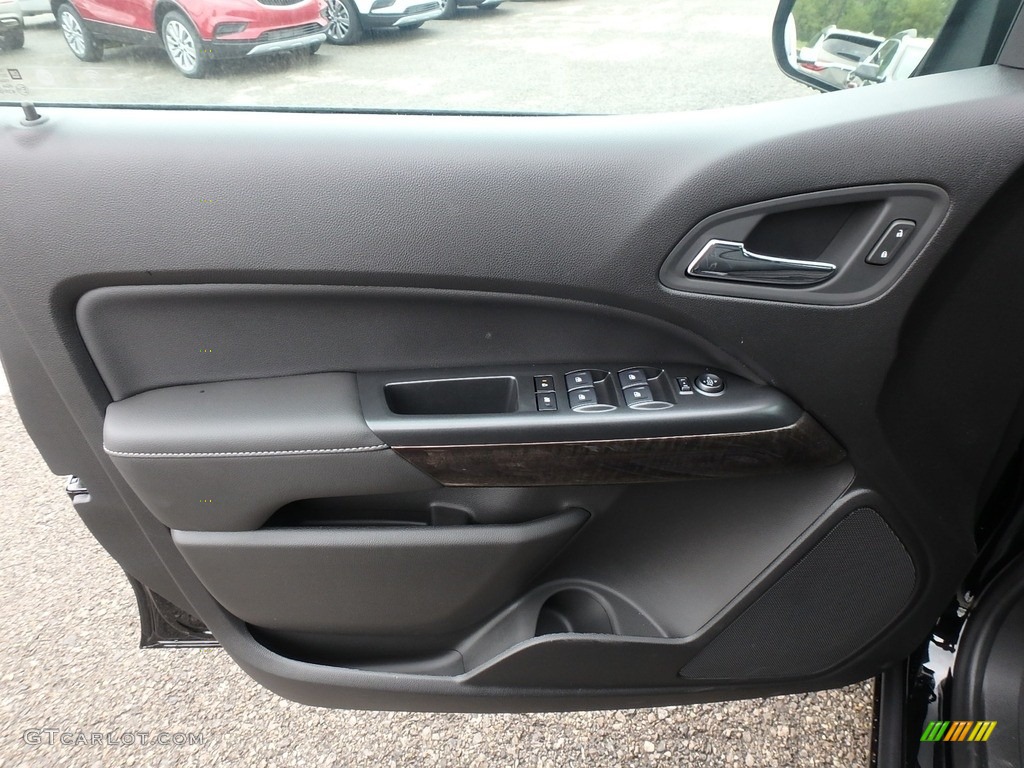 2019 GMC Canyon SLE Crew Cab 4WD Jet Black Door Panel Photo #128961003