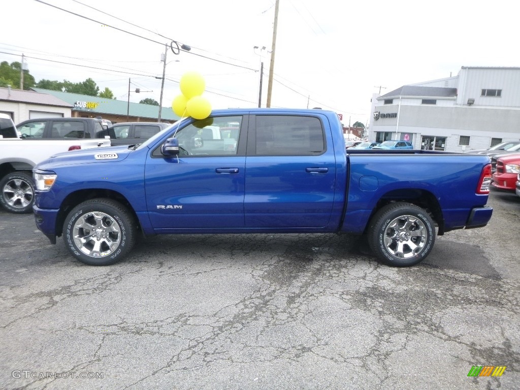 2019 1500 Big Horn Crew Cab 4x4 - Blue Streak Pearl / Black photo #2