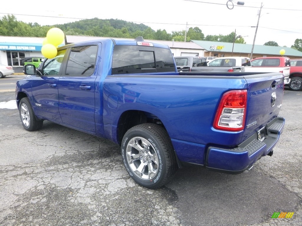 2019 1500 Big Horn Crew Cab 4x4 - Blue Streak Pearl / Black photo #3