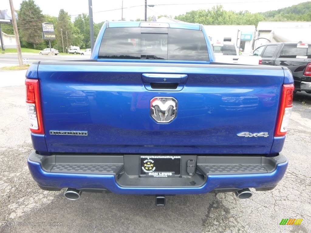 2019 1500 Big Horn Crew Cab 4x4 - Blue Streak Pearl / Black photo #4